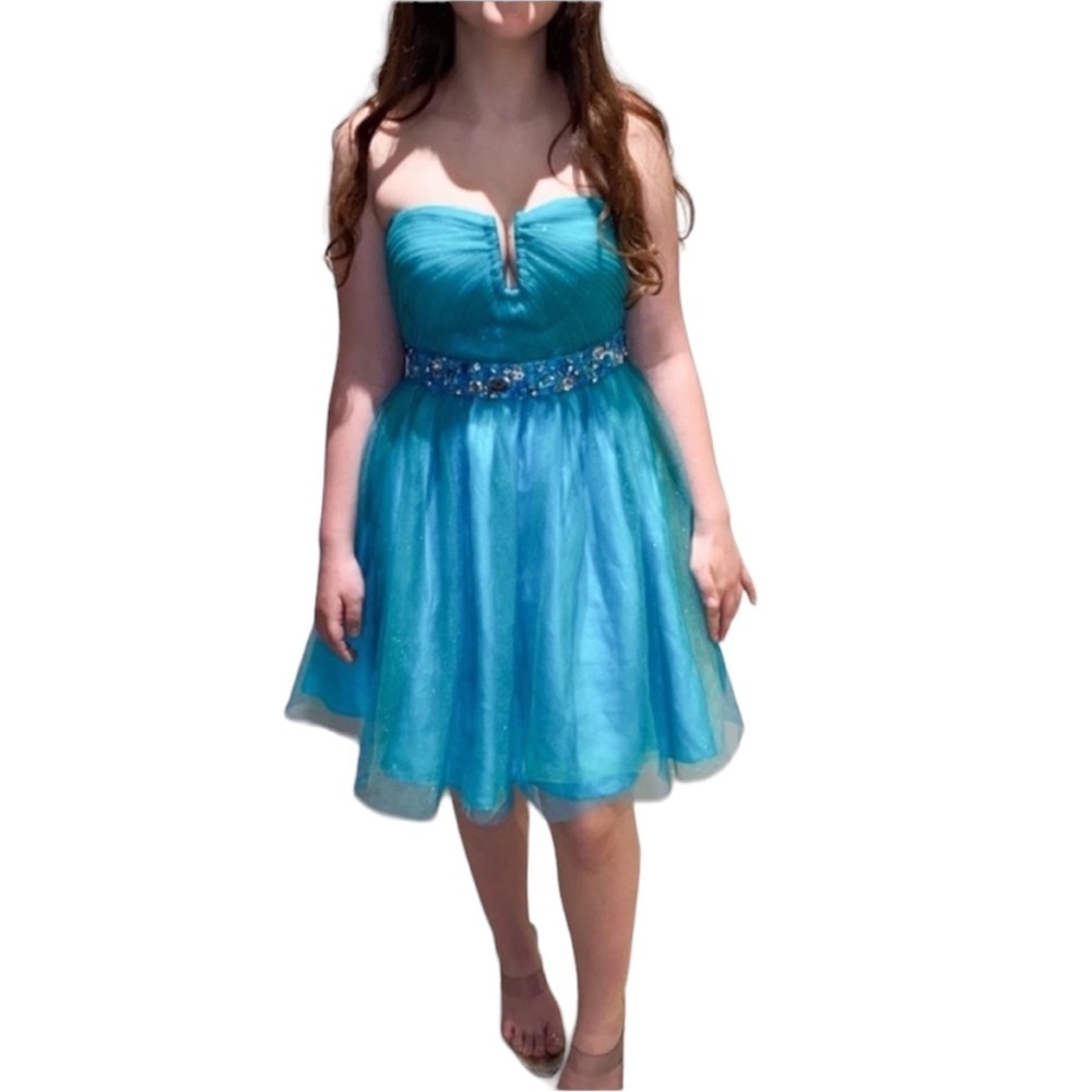Jovani Cocktail Strapless Dress